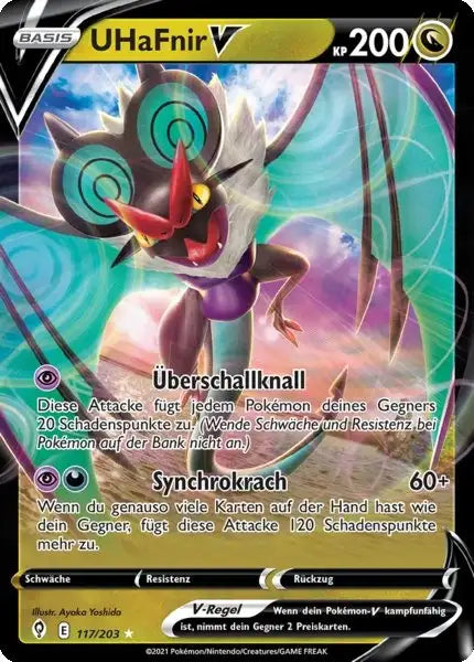 uhafnir v 117/203 – Pokémon Drachenwandel Karte