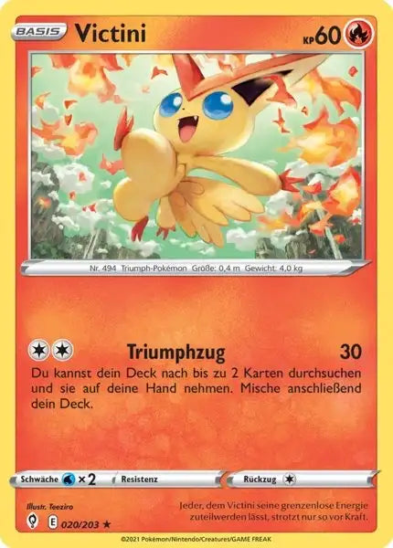 victini 020/203 – Pokémon Drachenwandel Karte