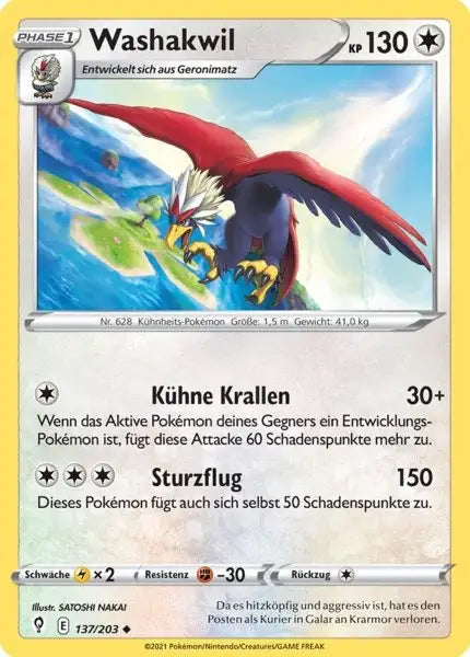 washakwil 137/203 – Pokémon Drachenwandel Karte