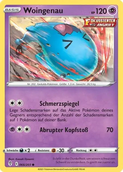 woingenau 066/203 – Pokémon Drachenwandel Karte