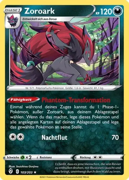 zoroark 103/203 – Pokémon Drachenwandel Karte