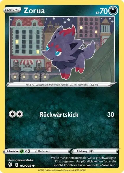 zorua 102/203 – Pokémon Drachenwandel Karte