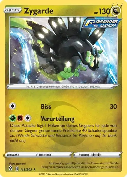 zygarde 118/203 – Pokémon Drachenwandel Karte