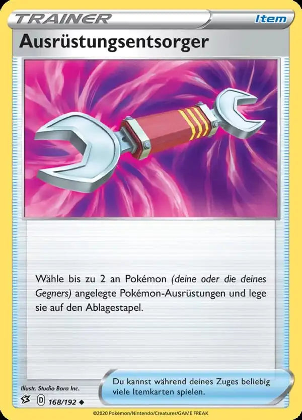 ausrustungsentsorger 168/192 – Pokémon Clash der Rebellen Karte