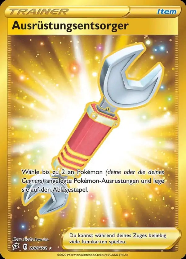 ausrustungsentsorger 208/192 – Pokémon Clash der Rebellen Karte