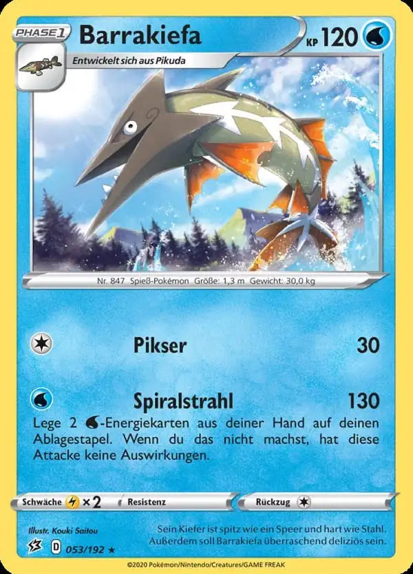 barrakiefa 053/192 – Pokémon Clash der Rebellen Karte