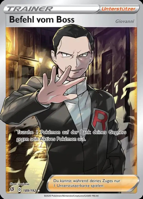 befehl vom boss 189/192 – Pokémon Clash der Rebellen Karte