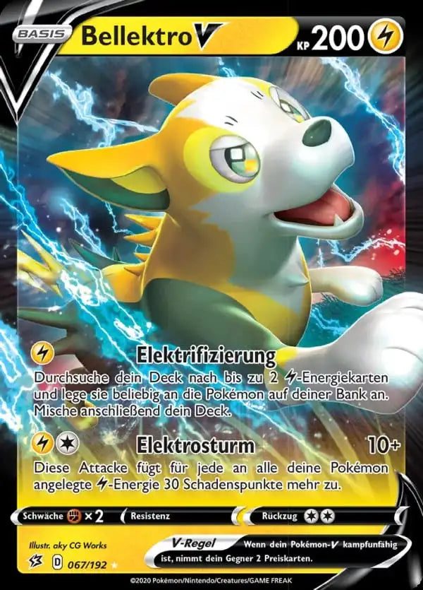 bellektro v 067/192 – Pokémon Clash der Rebellen Karte