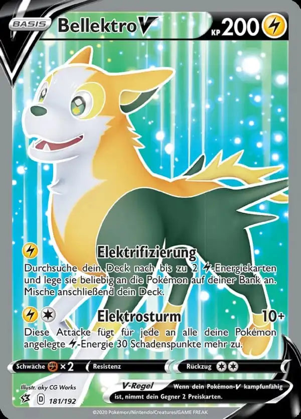 bellektro v 181/192 – Pokémon Clash der Rebellen Karte