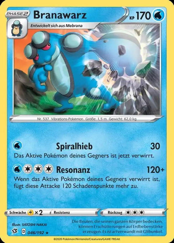 branawarz 046/192 – Pokémon Clash der Rebellen Karte