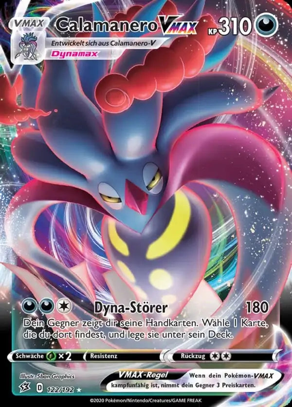 calamanero vmax 122/192 – Pokémon Clash der Rebellen Karte