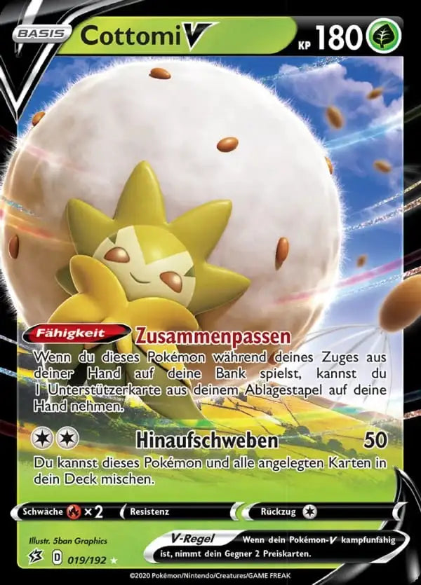 cottomi v 019/192 – Pokémon Clash der Rebellen Karte
