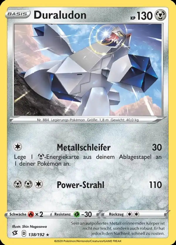 duraludon 138/192 – Pokémon Clash der Rebellen Karte