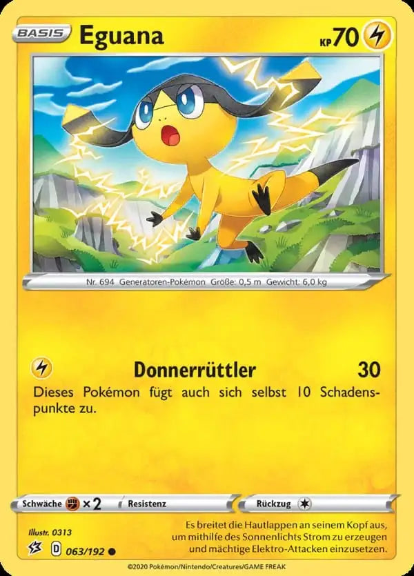 eguana 063/192 – Pokémon Clash der Rebellen Karte