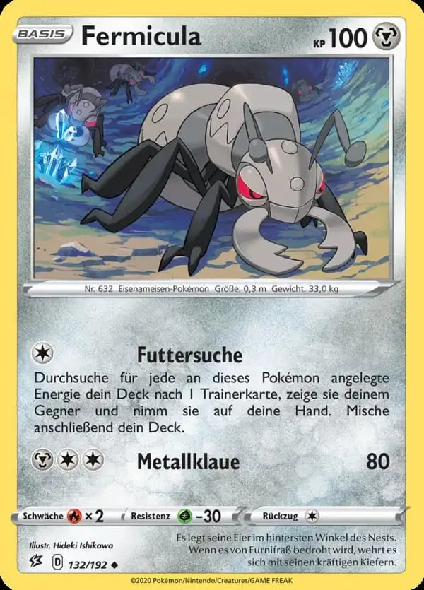 fermicula 132/192 – Pokémon Clash der Rebellen Karte