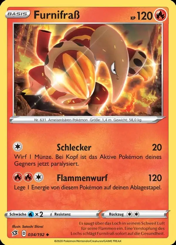 furnifras 034/192 – Pokémon Clash der Rebellen Karte