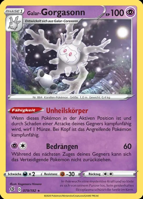 galar gorgasonn 079/192 – Pokémon Clash der Rebellen Karte