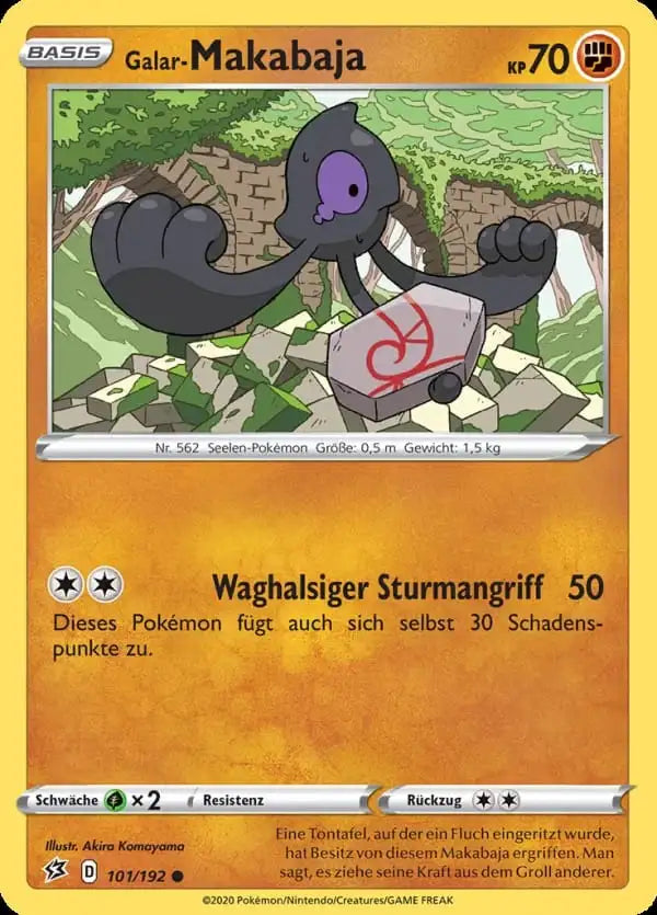 galar makabaja 101/192 – Pokémon Clash der Rebellen Karte