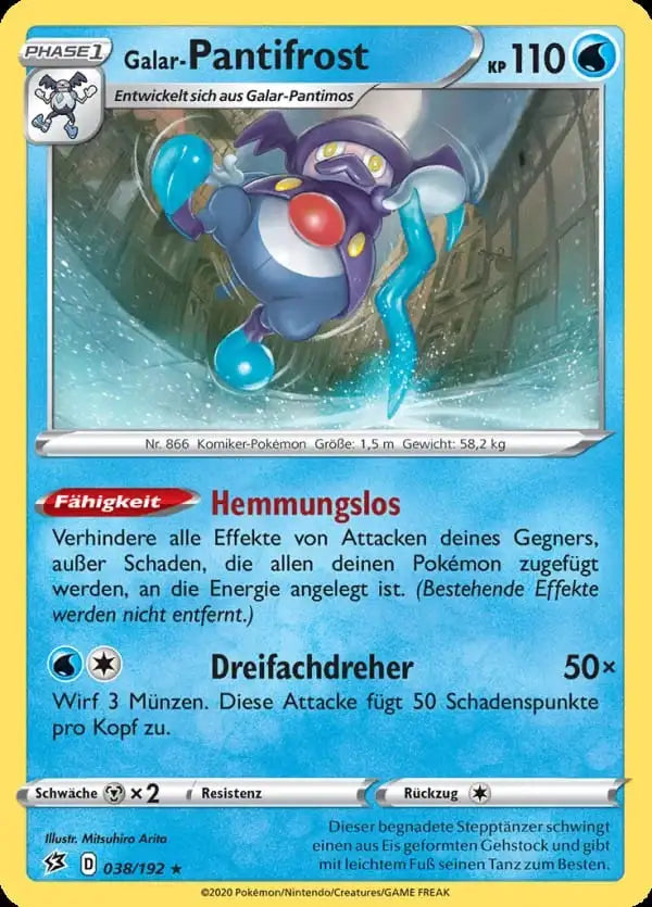 galar pantifrost 038/192 – Pokémon Clash der Rebellen Karte