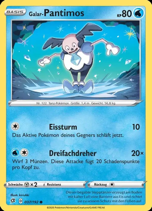 galar pantimos 037/192 – Pokémon Clash der Rebellen Karte