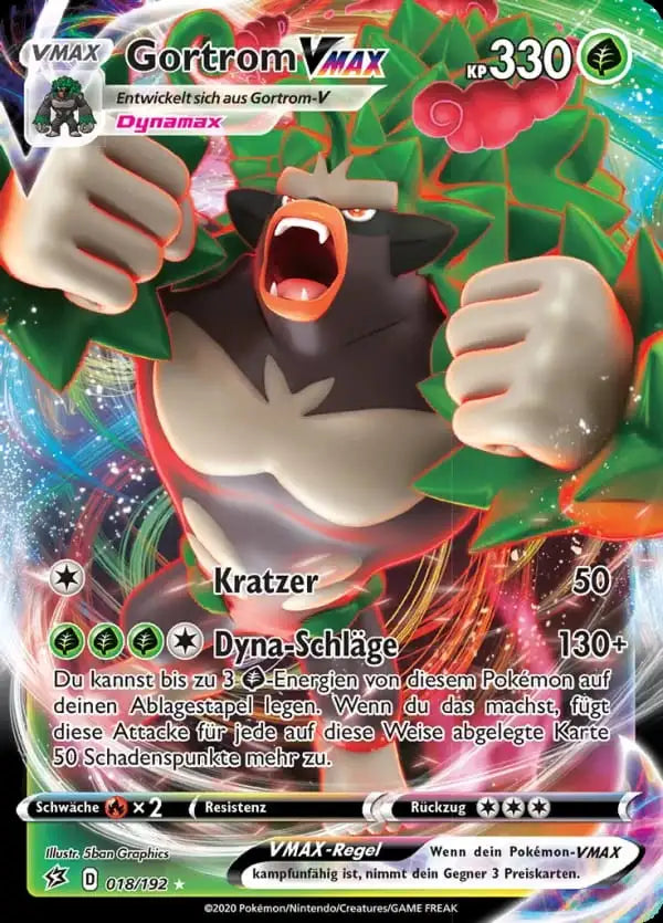 gortrom vmax 018/192 – Pokémon Clash der Rebellen Karte