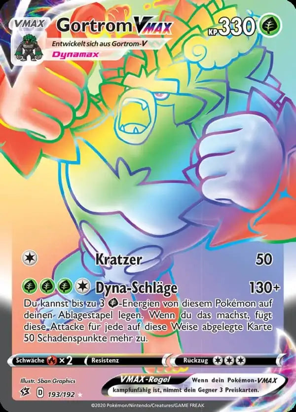 gortrom vmax 193/192 – Pokémon Clash der Rebellen Karte