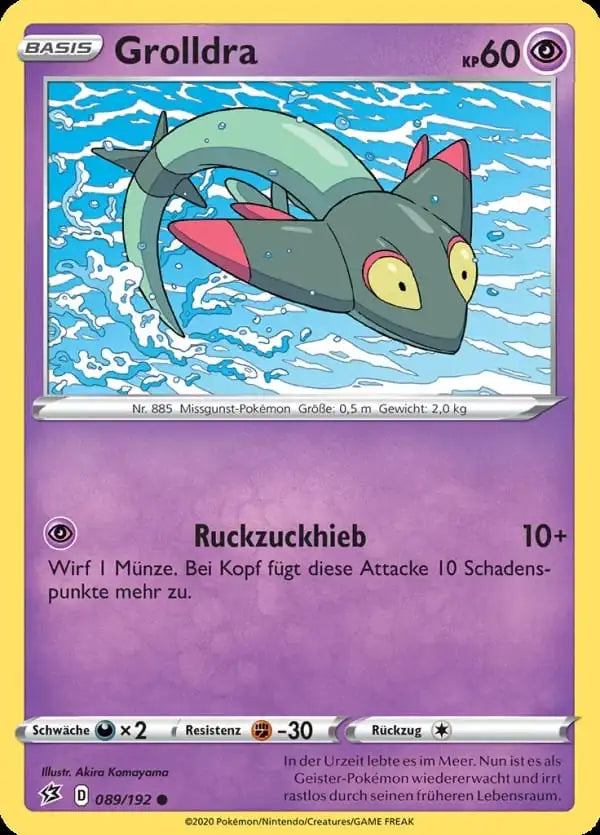 grolldra 089/192 – Pokémon Clash der Rebellen Karte