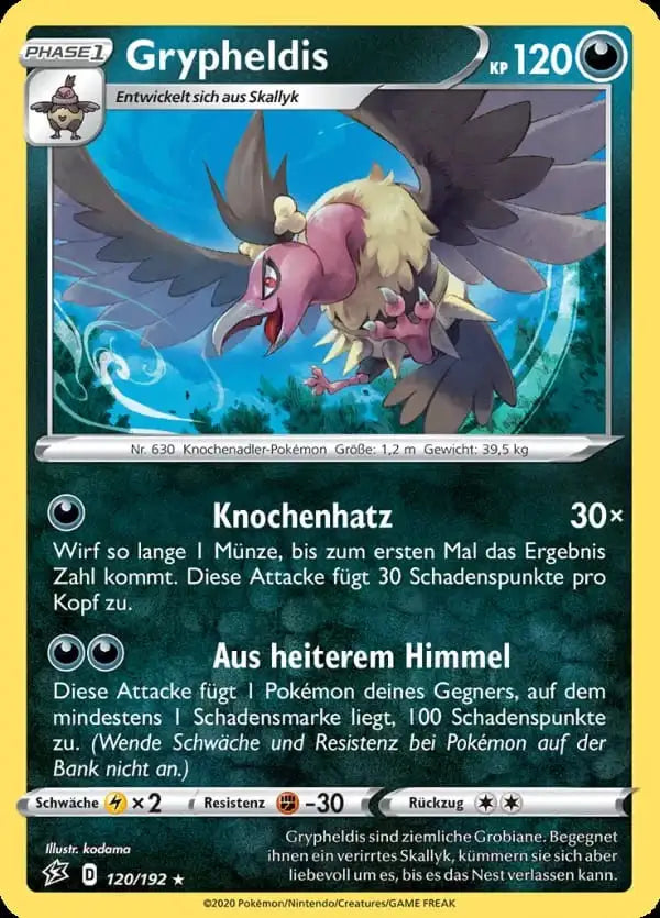 grypheldis 120/192 – Pokémon Clash der Rebellen Karte