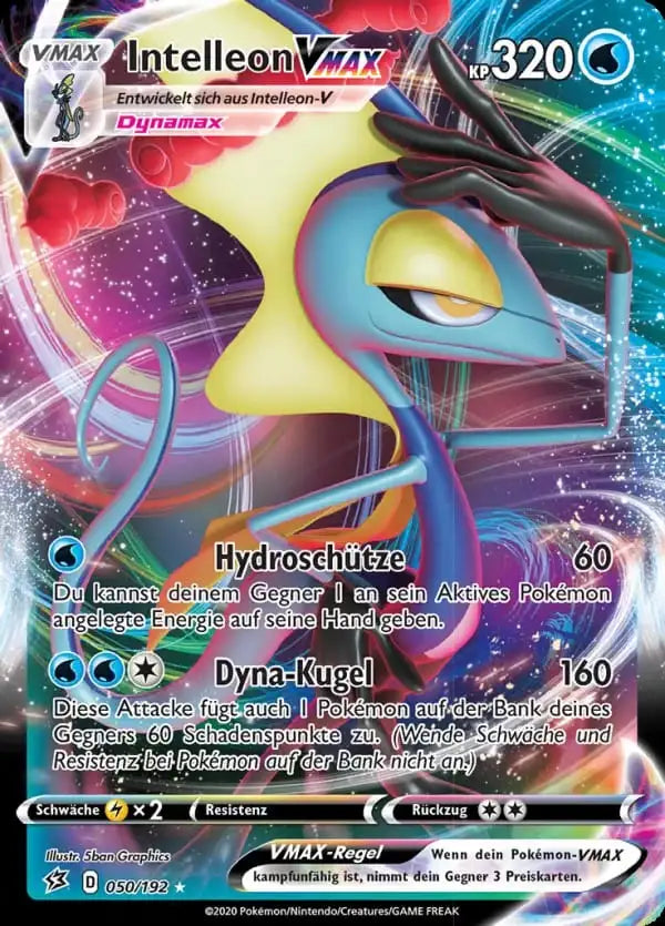 intelleon vmax 050/192 – Pokémon Clash der Rebellen Karte