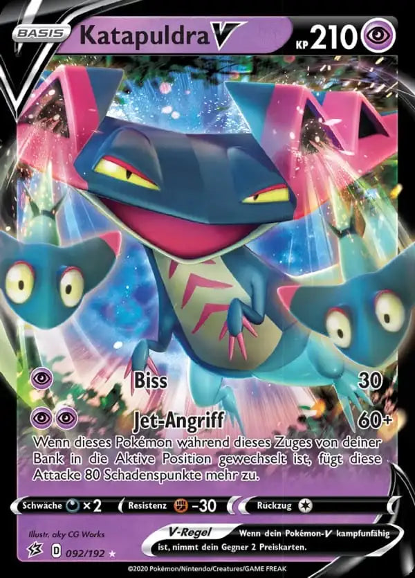 katapuldra v 092/192 – Pokémon Clash der Rebellen Karte