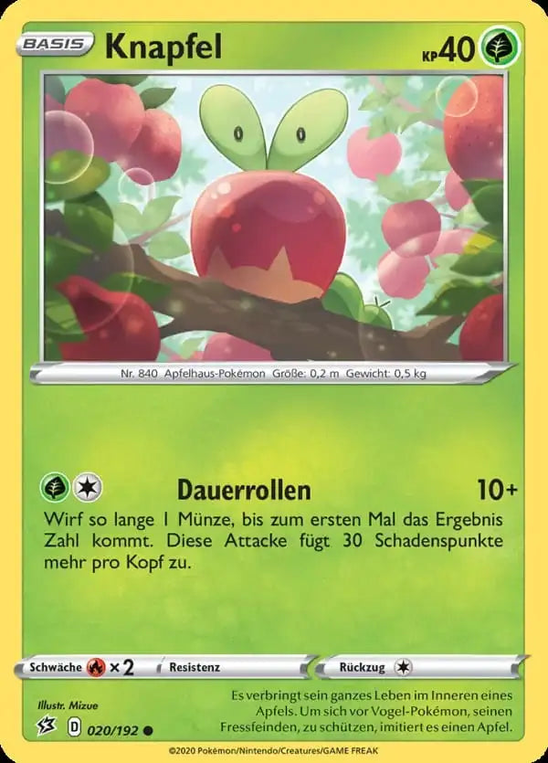 knapfel 020/192 – Pokémon Clash der Rebellen Karte