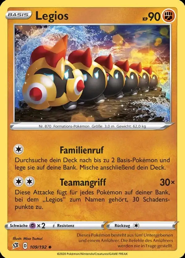 legios 109/192 – Pokémon Clash der Rebellen Karte