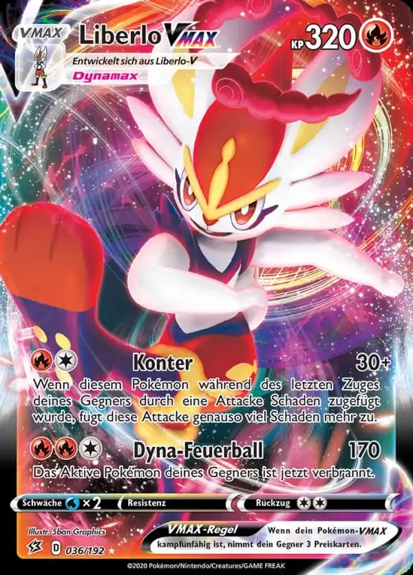 liberlo vmax 036/192 – Pokémon Clash der Rebellen Karte