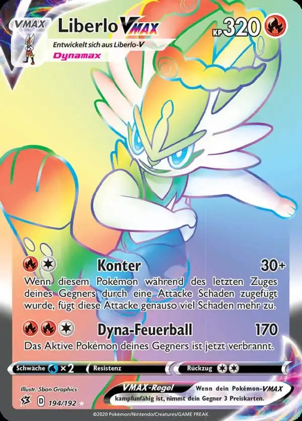 liberlo vmax 194/192 – Pokémon Clash der Rebellen Karte