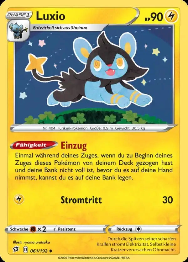luxio 061/192 – Pokémon Clash der Rebellen Karte