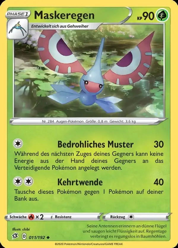 maskeregen 011/192 – Pokémon Clash der Rebellen Karte