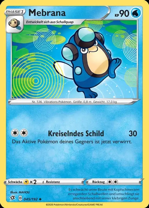 mebrana 045/192 – Pokémon Clash der Rebellen Karte