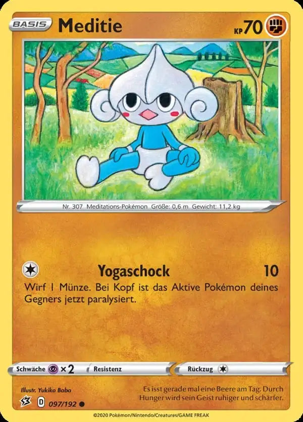 meditie 097/192 – Pokémon Clash der Rebellen Karte
