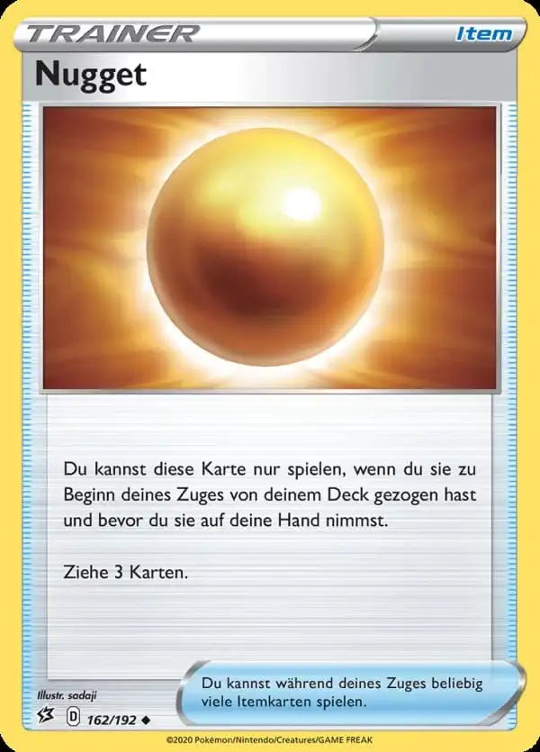 nugget 162/192 – Pokémon Clash der Rebellen Karte