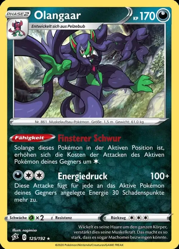 olangaar 125/192 – Pokémon Clash der Rebellen Karte