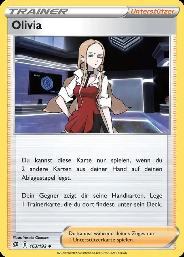 olivia 163/192 – Pokémon Clash der Rebellen Karte