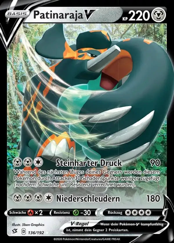 patinaraja v 136/192 – Pokémon Clash der Rebellen Karte