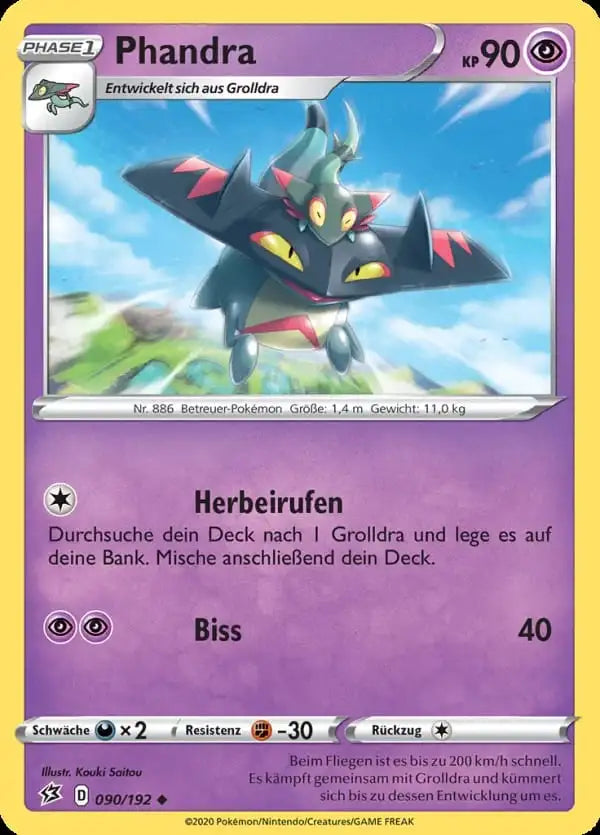 phandra 090/192 – Pokémon Clash der Rebellen Karte