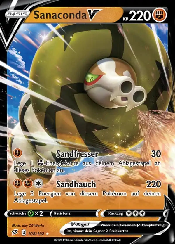 sanaconda v 108/192 – Pokémon Clash der Rebellen Karte