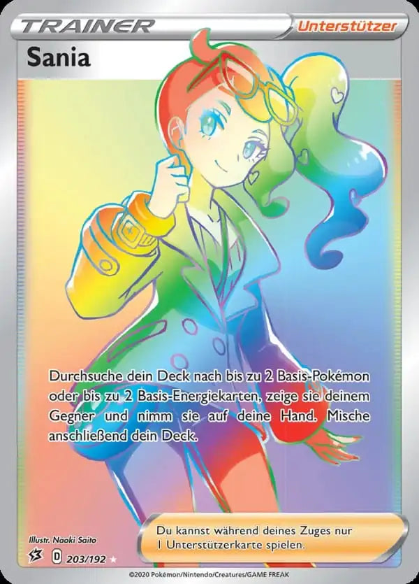 sania 203/192 – Pokémon Clash der Rebellen Karte