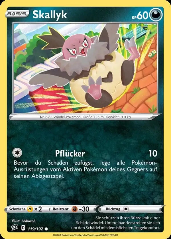 skallyk 119/192 – Pokémon Clash der Rebellen Karte