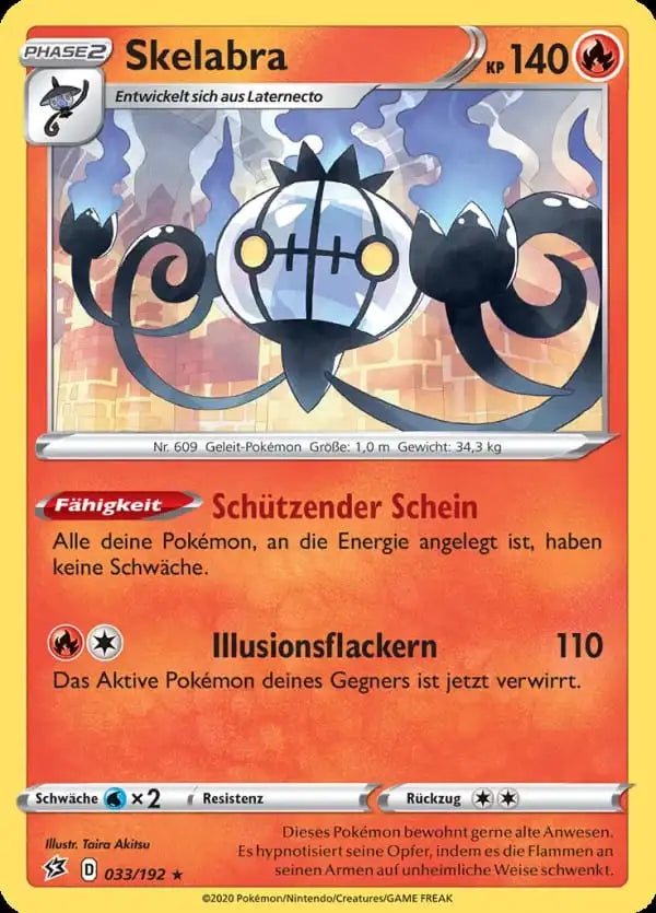 skelabra 033/192 – Pokémon Clash der Rebellen Karte