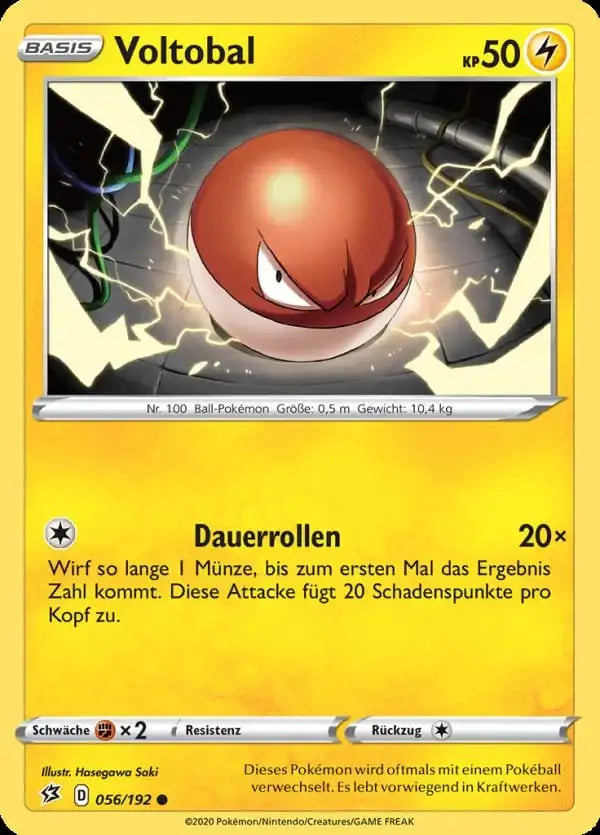 voltobal 056/192 – Pokémon Clash der Rebellen Karte