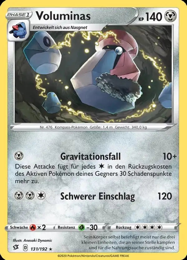 voluminas 131/192 – Pokémon Clash der Rebellen Karte