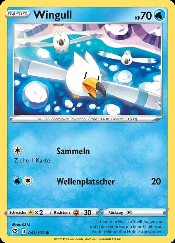 wingull 041/192 – Pokémon Clash der Rebellen Karte
